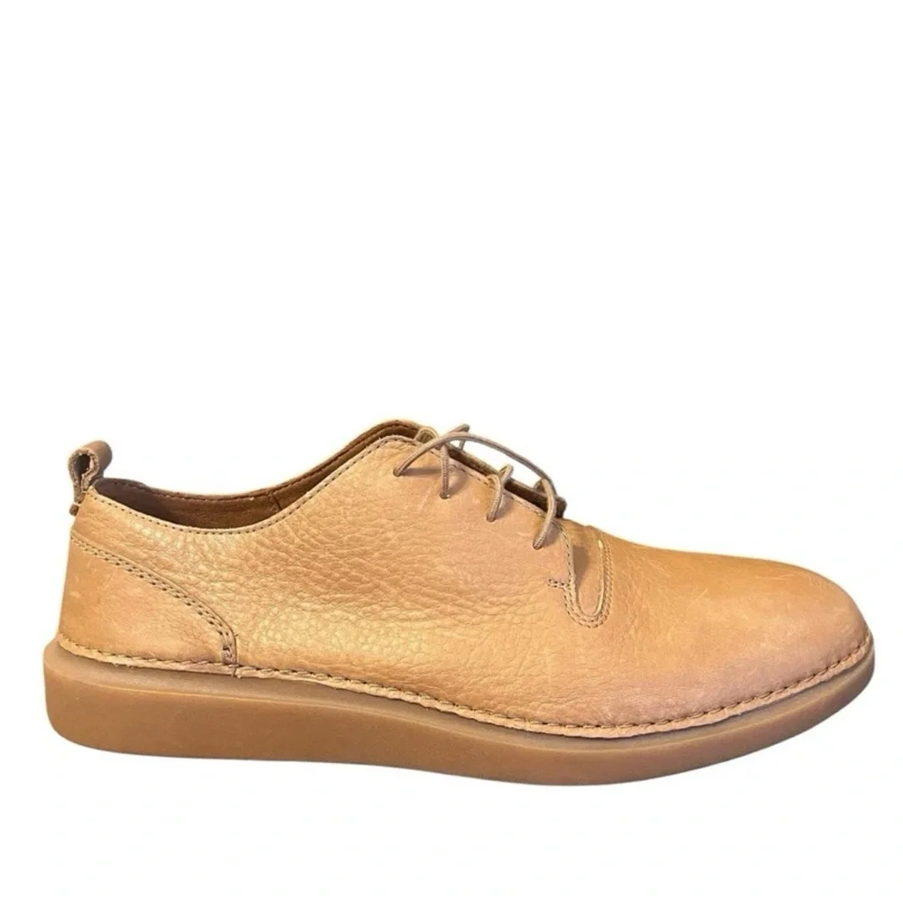 Clarks Tan Leather Oxfords Casual Shoes Men’s 12 Hale Lace Active Air